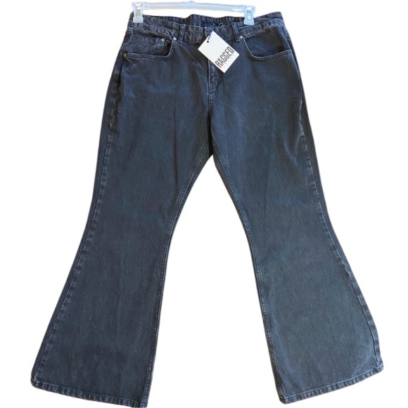 The Ragged Priest Black Flare Jeans Size 34 - Picture 1 of 16